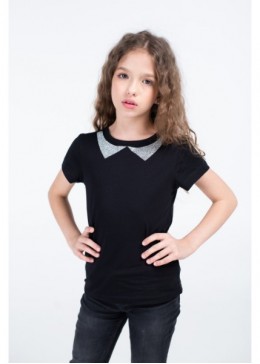 Vidoli черная футболка для девочки 20915